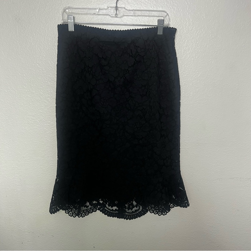 Express High Waisted Lace Peplum Midi Pencil Skirt Size 10 NWT - Picture 6 of 15